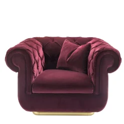 Opera Purple Armchair by Stefano Giovannoni