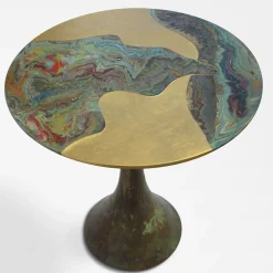 Opera' Small Polychrome Metal Side Table