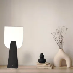 Ophelia Black Marquina Table Mirror