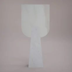 Ophelia White Carrara Table Mirror