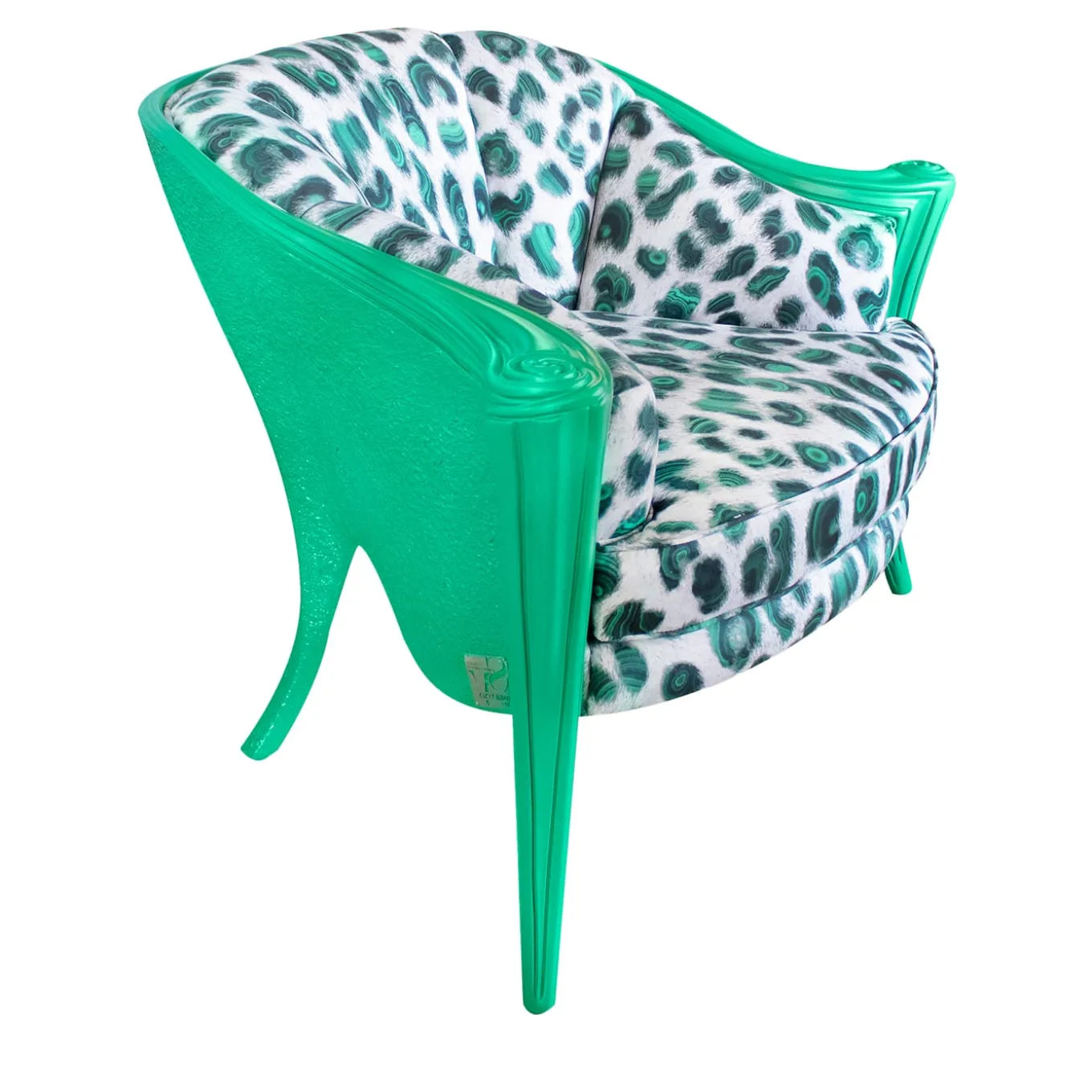 Opus Animalier Green Armchair By Carlo Rampazzi