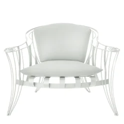 Opus Garden White Armchair by Carlo Rampazzi