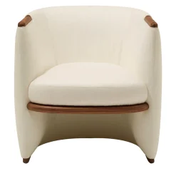 Opus White Armchair