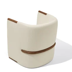 Opus White Armchair