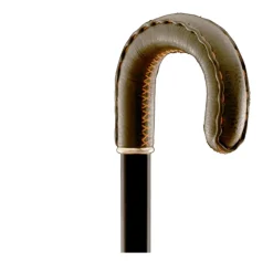 Orange Curve Handle Walking Stick