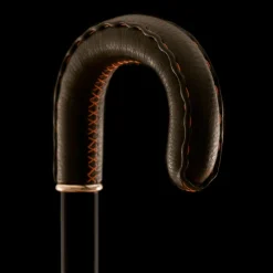 Orange Curve Handle Walking Stick