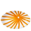 Orange Sun Oval Serving Plate