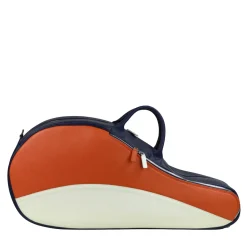Original Orange/White/Blue Leather Tennis Bag