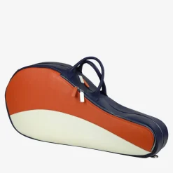Original Orange/White/Blue Leather Tennis Bag
