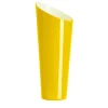 Orizzonte Oblique Yellow And Milkwhite Glass Vase