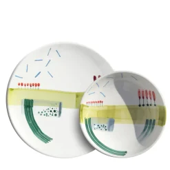 Orizzonti Set Of 2 Dinner & Soup Plates