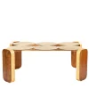 Oromare Gold Lava Stone Coffee Table