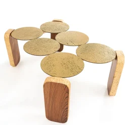 Oromare Gold Lava Stone Coffee Table