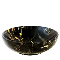 Oronero Bowl in Portoro Marble