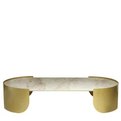 Osiris Oval Gold Coffee Table
