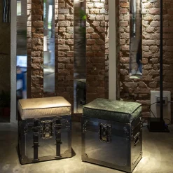 Oslo Comfortable Beige Pouf