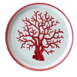 Osteria Set of 6 Red Dinner Plates 28cm