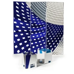 Otto Blu Di Prussia Separè by Doriana & Massimiliano Fuksas