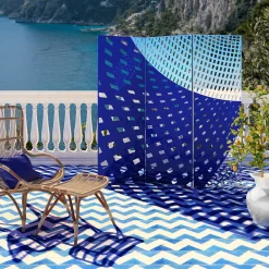 Otto Blu Di Prussia Separè by Doriana & Massimiliano Fuksas