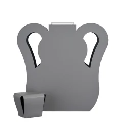 Otto Gray/Black Vase by Gianpaolo Venier