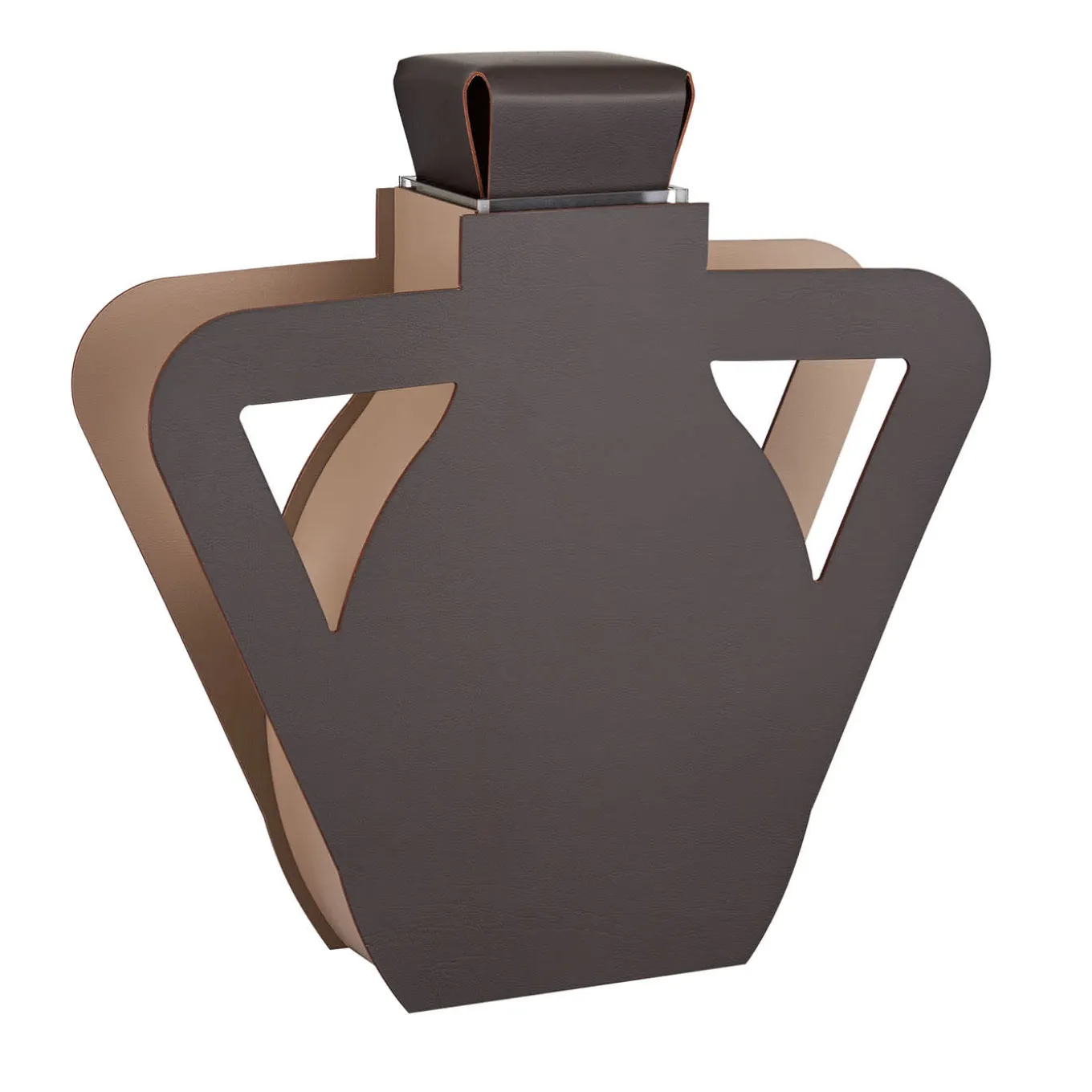 Otto Monochrome Chocolate Vase by Gianpaolo Venier