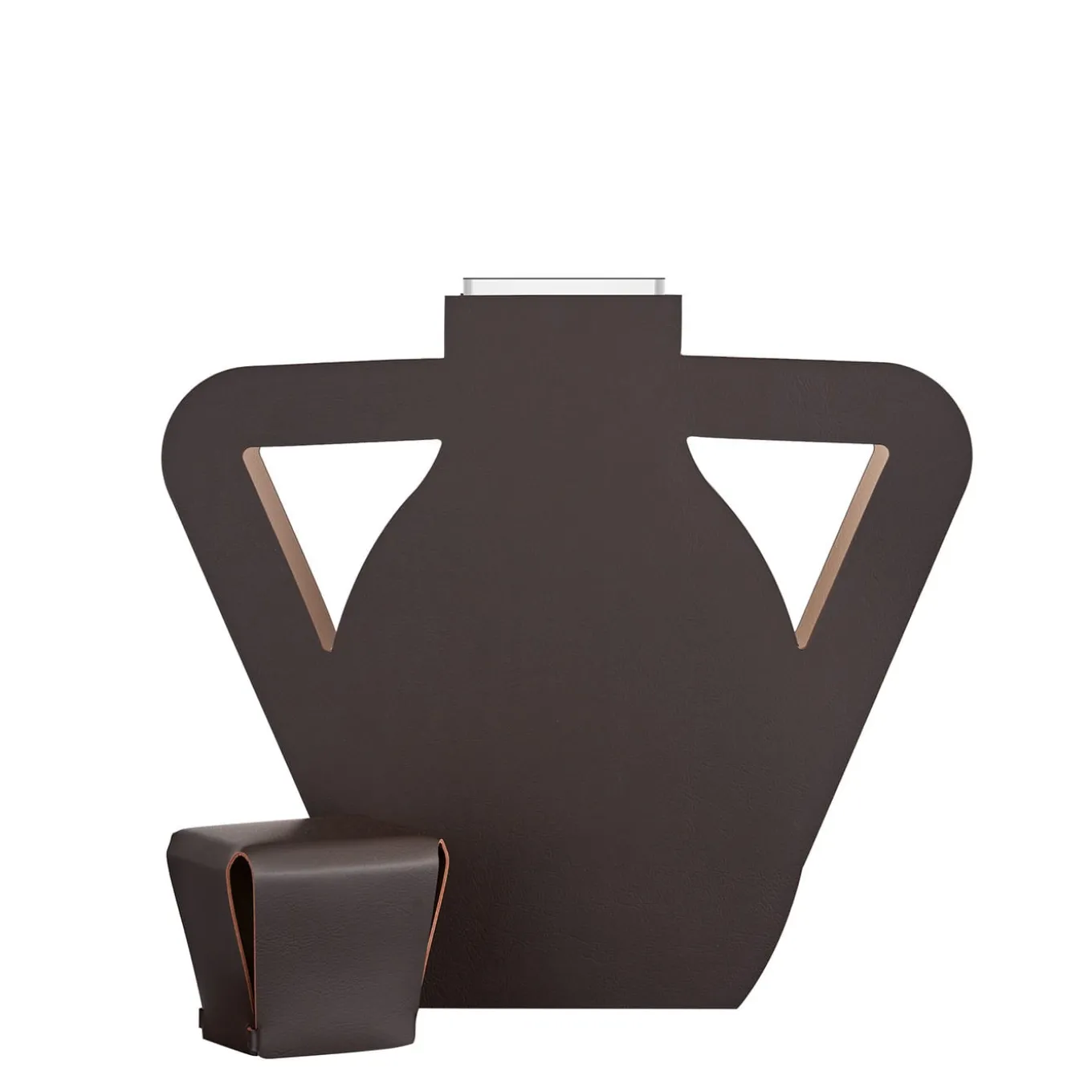 Otto Monochrome Chocolate Vase by Gianpaolo Venier