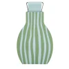 Otto Striped Sky Blue/Eucalyptus Vase by Gianpaolo Venier