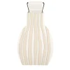 Otto Striped White/Panna Cotta Vase by Gianpaolo Venier