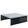 Outdoor Square Cocktail Table With Stone Top