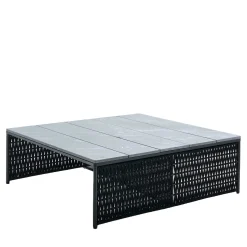 Outdoor Square Cocktail Table With Stone Top