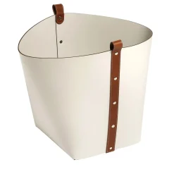 Ovo Large Leather Basket