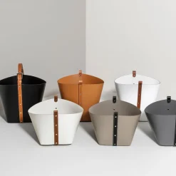 Ovo Large Leather Basket