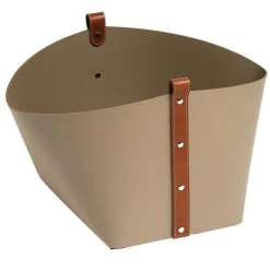 Ovo Small Leather Basket