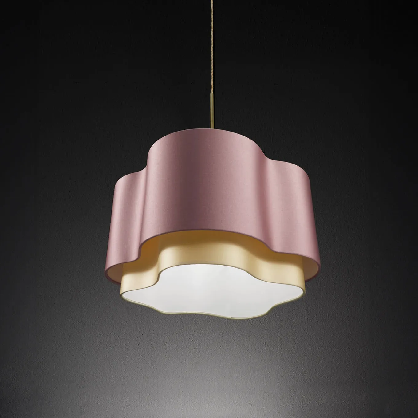 Oxalis Pale Rose Pendant Lamp by Marta Laudani