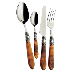 Oxford 24-Piece Cutlery Set in Amber with Box