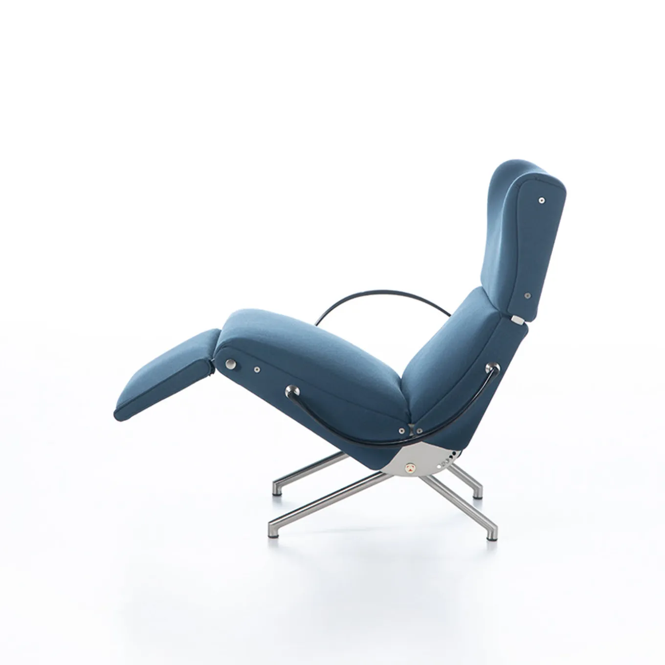 P40 Dusty Blue Lounge Chair by Osvaldo Borsani