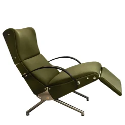 P40 Green Lounge Armchair by Osvaldo Borsani