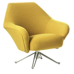P32 Yellow Swivel Armchair by Osvaldo Borsani