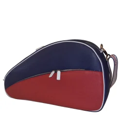 Paddle & Pickleball Blue and Red Leather Bag
