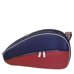 Paddle & Pickleball Blue and Red Leather Bag