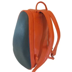 Padel & Pickleball Orange and Blue Leather Backpack