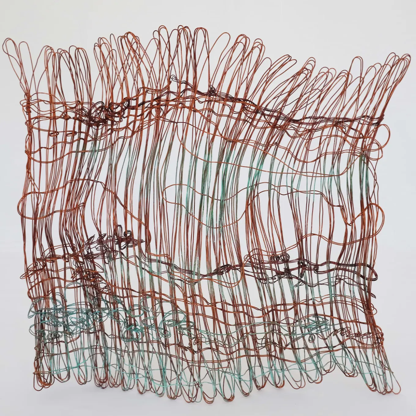 Paesaggio Alchemico Tramonto Copper Sculpture