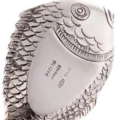 Pair of Pesciolini Tiffany Silver Salt Cellars