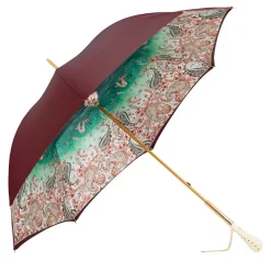 Paisley Burgundy With Crystals Details Umbrella