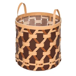 Palù Tall Large Brown Storage Basket by Federica Biasi