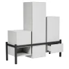 Palafitta Black and White Cabinet by Studio14