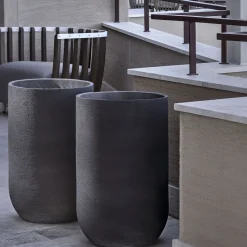 Palm Beach Black Ceramic Vase