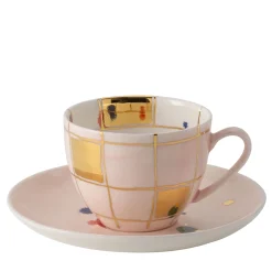 Palm Beach Squared Teacup And Saucer #1