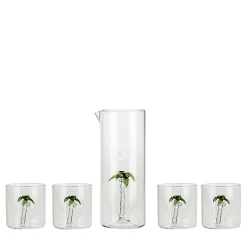 Palma Set of 4 Glasses and Pitcher