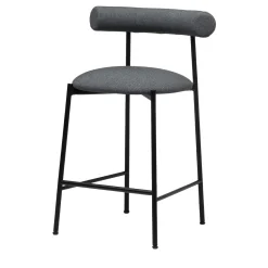 Pampa SG-65 Low Gray & Black Stool by Studio Pastina